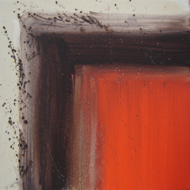 Rickie Dickerson: 'Broken Window', 2007 Acrylic Painting, Abstract. Artist Description:  I feel like the fire inside this place shattered the window. . . not even shards  but so hot it splattered! ...