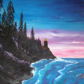 painting Lighthouse painting By Rickie Dickerson 