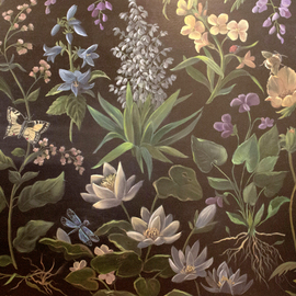 Marsha Bowers: 'Hope Painting', 2020 Oil Painting, Floral. Artist Description: Painted during Covid 19.  Flowers symbolize growth, renewing and hope and I wanted to express this through this piece.  Painted in oil on canvas. ...