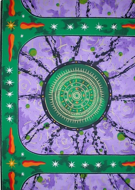 Artist Pierre Davis Dutreix. 'Purplemandala' Artwork Image, Created in 2003, Original Painting Acrylic. #art #artist