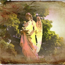 Zunilda Sarete: 'Guard The Heart', 2010 Other Photography, Inspirational. Artist Description:   Angel statue photomanipulation using texture and love quotes.  ...